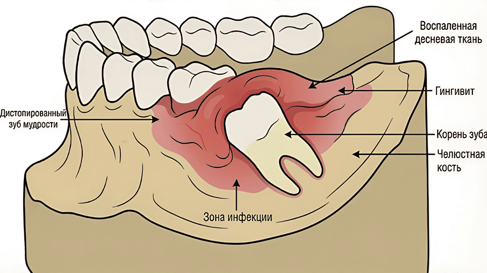 лечение дистопированного зуба в минске