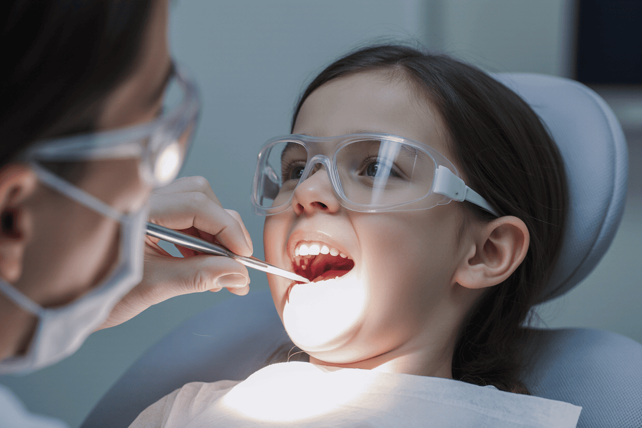 Первый визит ребенка к стоматологу: пломбирование молочных зубов без страха